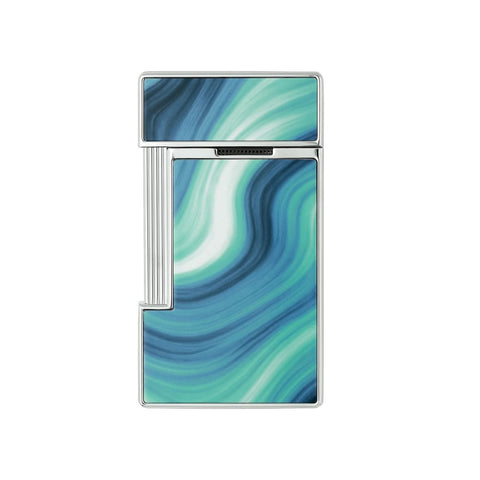 ACCENDINO LI SLIMMY GEODE ART. 028035 BLUE/CHROME S.T. DUPONT