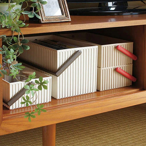 SCATOLA STORAGE BOX M ART. 235125 LIGHT GREY OMNIOFFRE HACHIMAN