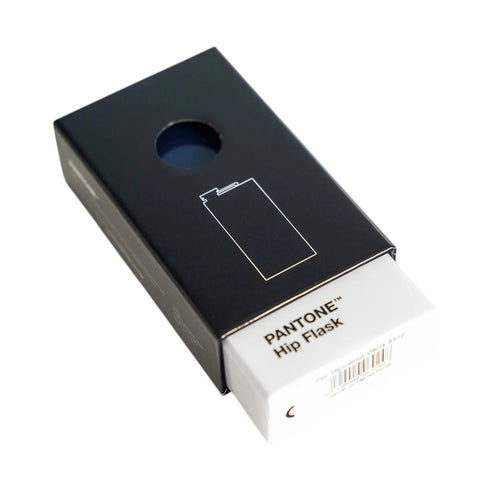 FIASCHETTA HIPFLASK IN BOX BLUE PANTONE COPENHAGEN DESIGN