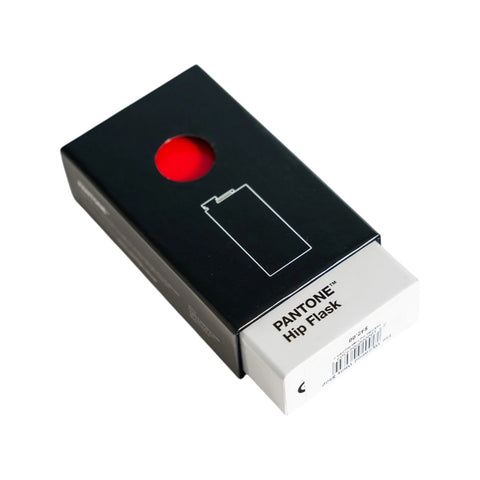 FIASCHETTA PANTONE HIP FLASK IN BOX RED COPENHAGEN DESIGN