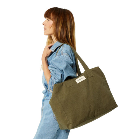 BORSA CELESTINS MILITARY GREEN RIVEDROITE