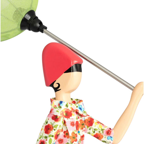 LAMPADA LITTLE GIRL GENOVEFA PARALUME VERDE CHIARO SKITSO