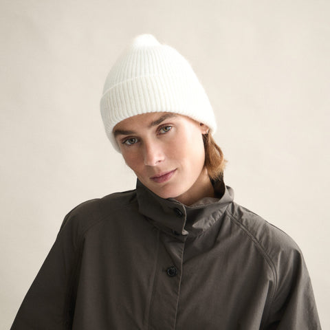 BERRETTO IN LANA ONE SIZE ART. BEA-008 LE BONNET BEANIE-SNOW