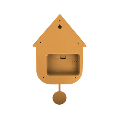 OROLOGIO WALL CLOCK MODERN CUCKOO ART. KA5768YE OCHRE YELLOW