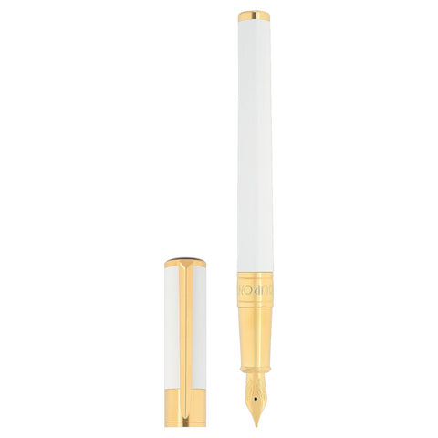 PENNA STILOGRAFICA WI INITIAL FP 270217 S.T. DUPONT WHITE/GOLDEN