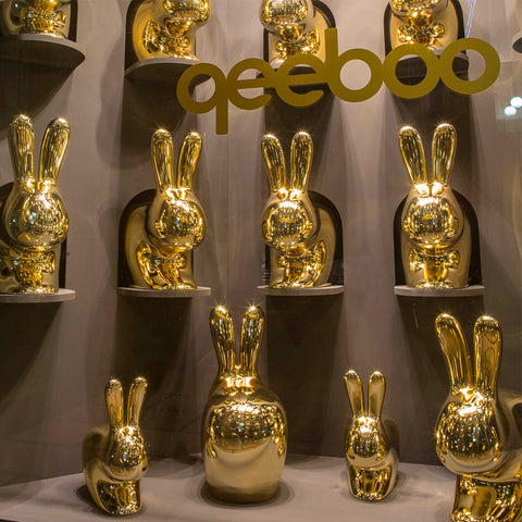SEDIA RABBIT CHAIR BABY 90003BR-S QEEBOO METAL FINISH GOLD