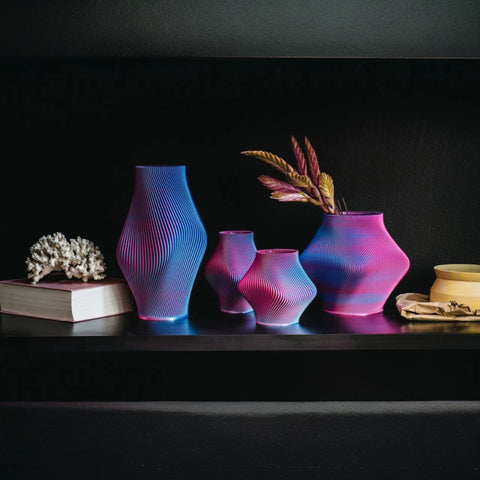 SET DI DUE MINI VASO BLOZ & BOYK BLEND MINI VASES SET SHEYN BUBBLEGUM