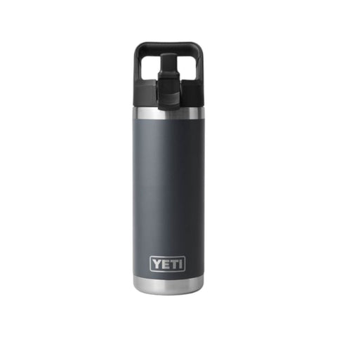 RAMBLER 18 OZ STRAW BOTTLE 70000006288 YETI CHARCOAL