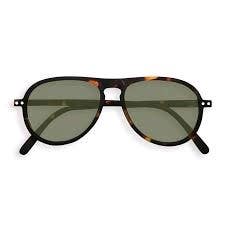 IZIPIZI SUN I TORTOISE GREEN LENSES SUNGLASSES