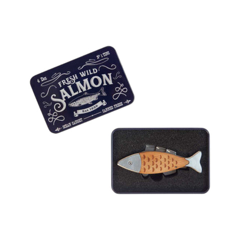 COLTELLINO MULTIUSO WILD SALMON SCATOLA METALLO ART. 28008 BALVI MULTICOLOR