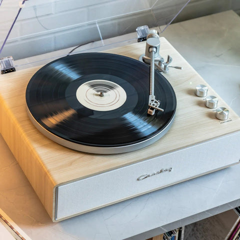 GIRADISCHI STAVE RECORD PLAYER CR6046A-NASL4 NATURAL SILVER CROSLEY
