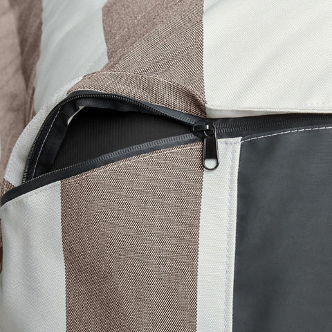 POLTRONA LOUNGE BONBARON OUTDOOR 107100 STRIPE CACAO FATBOY