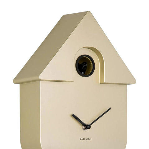 OROLOGIO WALL CLOCK MODERN CUCKOO KA5867GD METALLIC GOLD KARLSSON