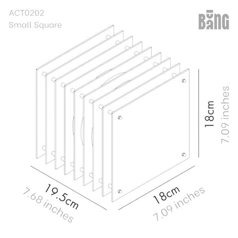 LAMPADA LOP SMALL SQUARE RED ACRYLIC ACT0202-CE-RED BANG