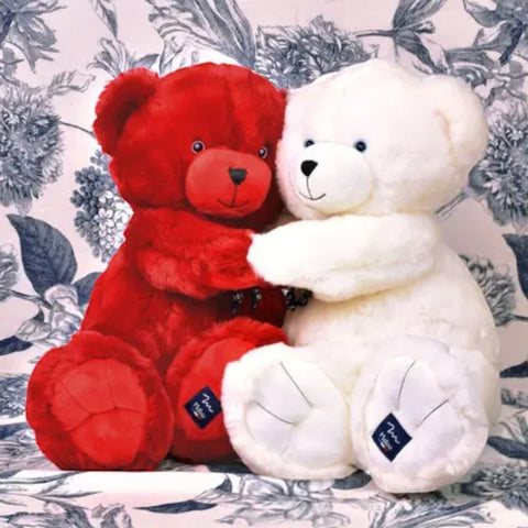 PELUCHE L'OURS MAILOU 35 CM MA0194 MAILOU  ROUGE