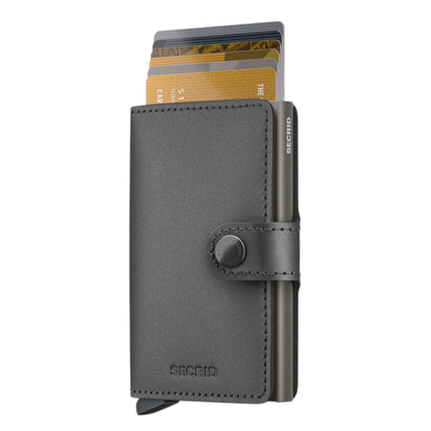 PORTAFOGLIO MINIWALLET MATTE SATIN STEEL MMS-STEEL GREY SECRID