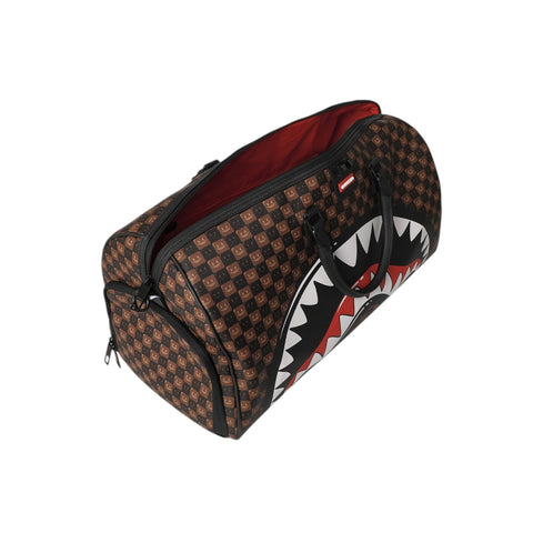 BORSONE DUFFLE SHARK IN PARIS WTF BUBBLE 910D9306NSZ BROWN SPRAYGROUND
