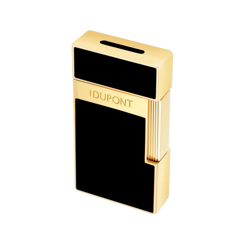 ACCENDINO LI BIGGY BLACK LACQ/GOLDEN ART. 025222 S.T. DUPONT