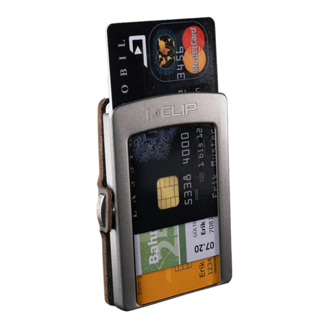 PORTAFOGLIO ORIGINAL SILVER FREQUENT TRAVELLER RED I-CLIP