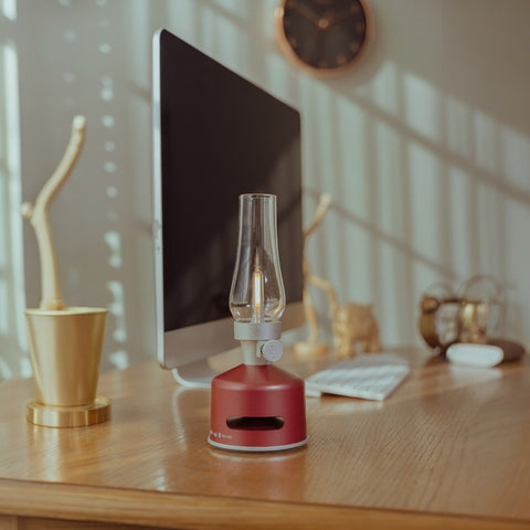 LED LANTERN SPEAKER WINE RED MORI MORI