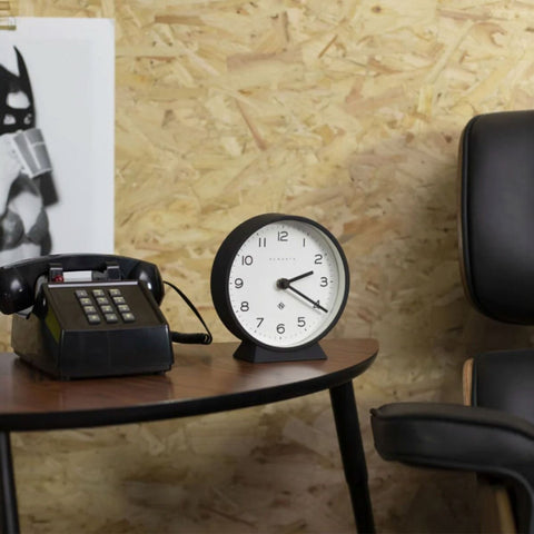 OROLOGIO CLOCK M MANTEL RAILWAY MMAN390K BLACK NEWGATE