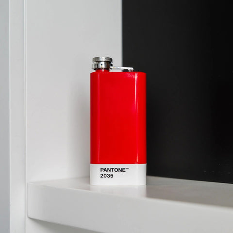 FIASCHETTA PANTONE HIP FLASK IN BOX RED COPENHAGEN DESIGN