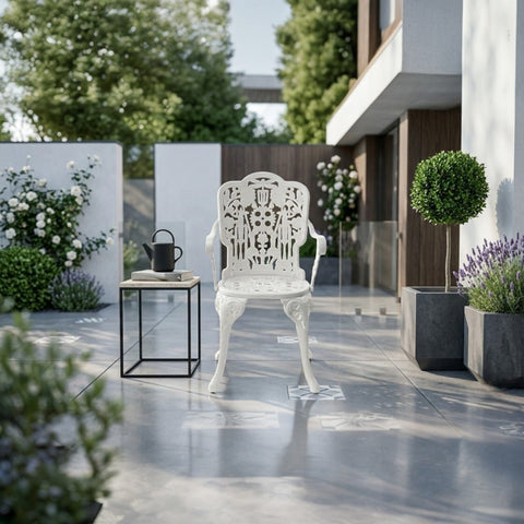 POLTRONA ALLUMINIO INDUSTRY COLLECTION WHITE SELETTI