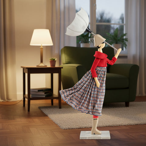 LAMPADA LITTLE GIRL STEISY PARALUME BIANCO SKITSO