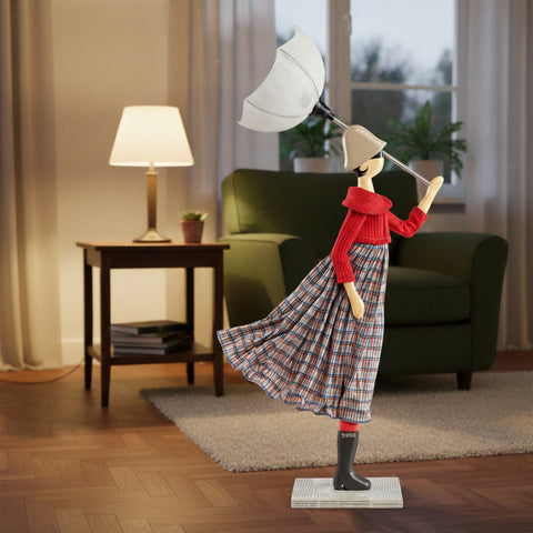 LAMPADA LITTLE GIRL ZIGRIT PARALUME NERO SKITSO