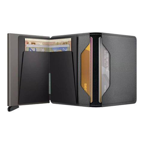 PORTAFOGLIO SLIMWALLET MATTE SATIN STEEL SMS-STEEL GREY SECRID