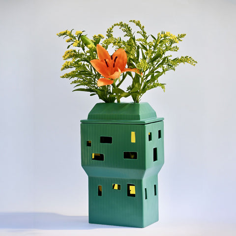 VASO PORCELLANA VELASCHINO CM 19X13 H 32 10054 SELETTI