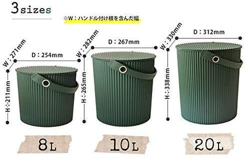 OMNIOUTIL GARDEN TOOL BUCKET 20 L GREEN ART. 234708