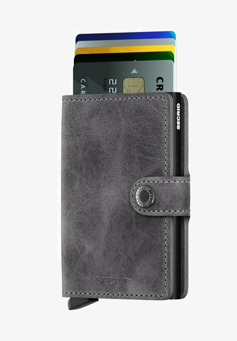 MINIWALLET SECRID  VINTAGE grey-black