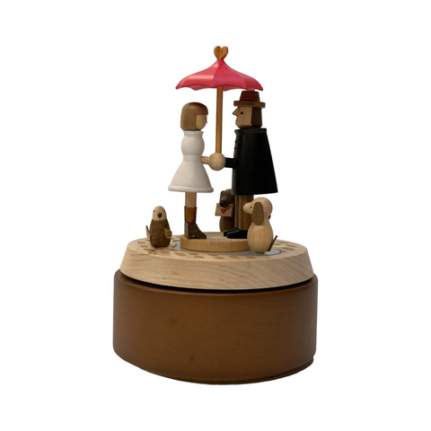 Spieluhr Love Umbrella Art.1033913 Wooderfullife Braun