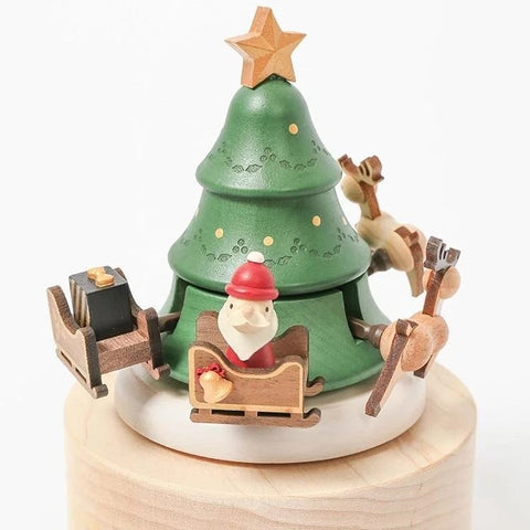 WOODERFULLIFE SPIELUHR WEIHNACHTSMANN &amp; RENTIER S 1060802