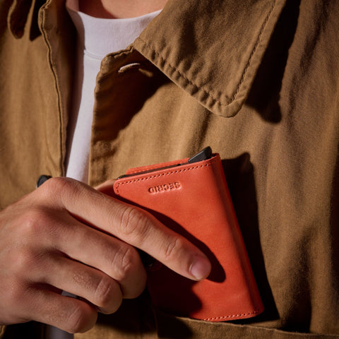 MINIWALLET VINTAGE ORANGE SECRID