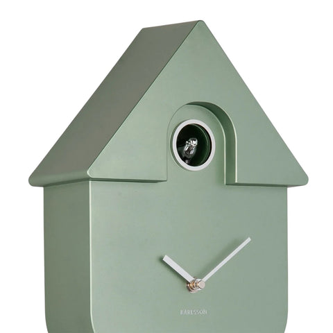 OROLOGIO WALL CLOCK MODERN CUCKOO KA5867GR METALLIC DARK GREEN KARLSSON