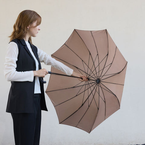 OMBRELLO 65 CM SH-S511BR TAUPE BROWN SHUPATTO