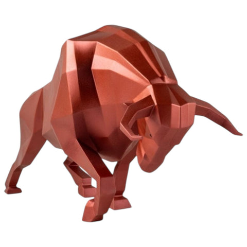 METALLIC BULL ART. 01009729 LLADRO' ROT