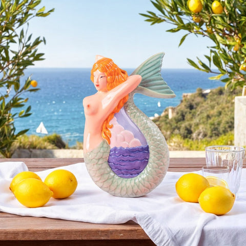 CARAFFA IN CERAMICA MERMAID CM 21X12 H. 31 ART. 09999 SELETTI