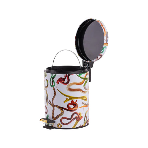 PATTUMIERA METALLO-PLASTICA TOILETPAPER SNAKES H27,5 13446 SELETTI