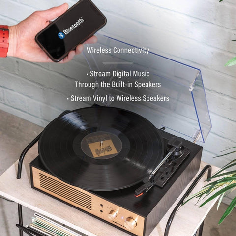 GIRADISCHI MILES PLAYER BLACK CR6045A-BK4 CROSLEY