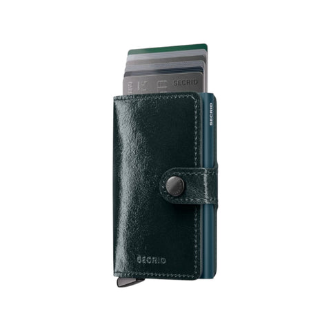 PORTAFOGLIO PREMIUM MINIWALLET NEPLAK  MNA-BOTTLE GREEN+ GREEN SECRID