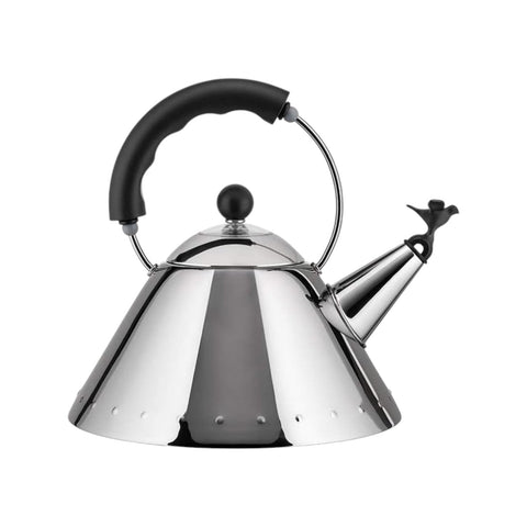 ALESSI BOLLITORE CON UCCELLINO NERO 9093B