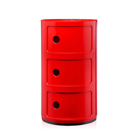 COMODINO COMPONIBILE 3 ELEMENTI 0496710 KARTELL RED
