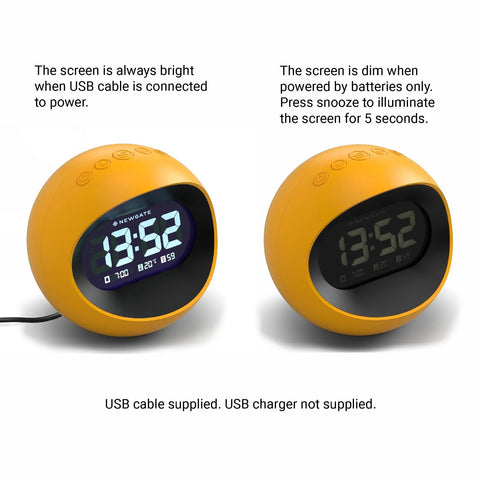 SVEGLIA CENTRE OF THE EARTH LCD ALARM ART. LCD/COTE4 ORANGE NEWGATE