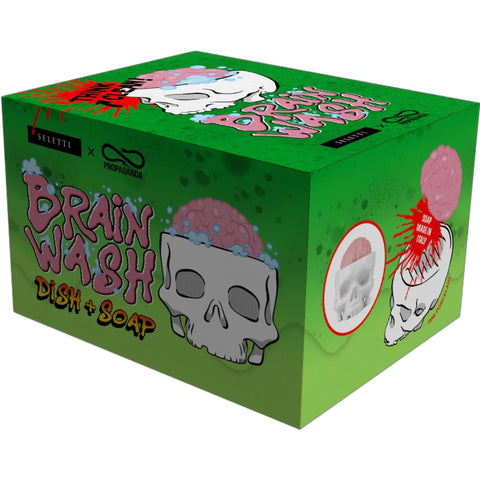 PORTA SAPONETTA PORCELLANA BRAINWASH BIANCO 13501H SELETTI
