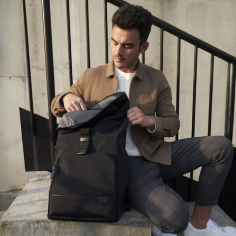 HARRISON OSBORN ROLL TOP RUCKSACK 130545-1041 TUMI SCHWARZ
