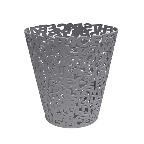 Balvi Letters Papierkorb, Grau