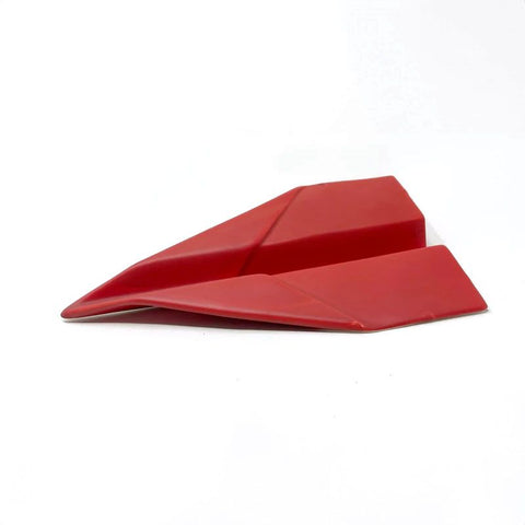 AEROPLANINO ORIGAMI ROSSO OPACO CERAMICHE CRESCENTINI ART. 2524